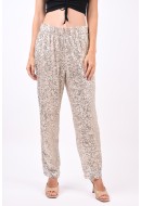 Pantaloni Dama Selected Slflucille Mw Ankle Sequins Silver